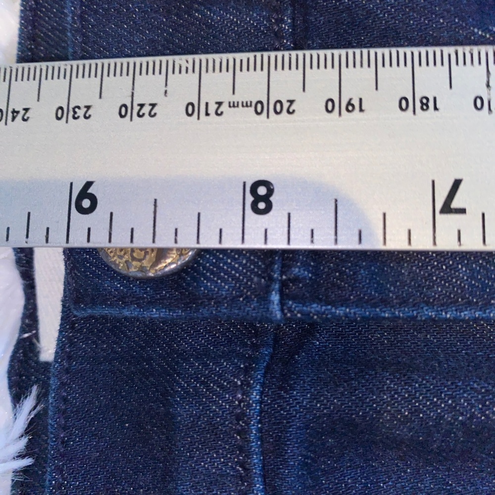 NWOT MCGUIRE dark wash flared denim jeans - Picture 5 of 7
